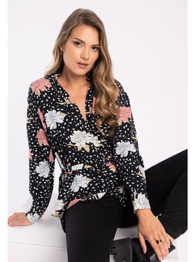 Volcano Volcano Koszula L09208-W24 Czarny Regular Fit