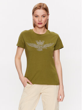 Aeronautica Militare Aeronautica Militare T-Shirt 231TS2103DJ510 Πράσινο Regular Fit