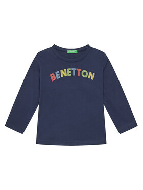 United Colors Of Benetton United Colors Of Benetton Majica 3I1XG10HS Tamnoplava Regular Fit