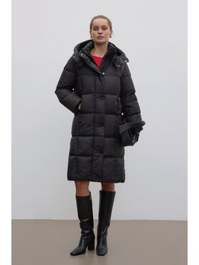 Estro Estro Μπουφάν πουπουλένιο ER00118489 Μαύρο Loose Fit