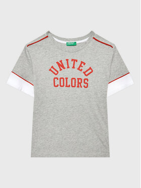 United Colors Of Benetton United Colors Of Benetton Футболка 3096C10A9 Сірий Regular Fit