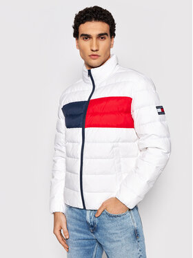 Tommy Jeans Tommy Jeans Пухено яке Essential Flag DM0DM13270 Бял Regular Fit