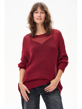 blue shadow blue shadow Sweter Fidżi Czerwony Regular Fit