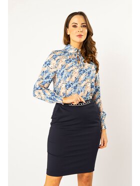 QUIOSQUE QUIOSQUE Spódnica midi Quiosque 7NG004802 Granatowy Regular Fit