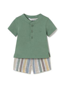 Mayoral Mayoral Completo polo e pantaloncini 1217 Verde Regular Fit