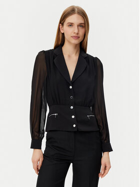 Morgan Morgan Cămașă 251-CZIPA Negru Regular Fit