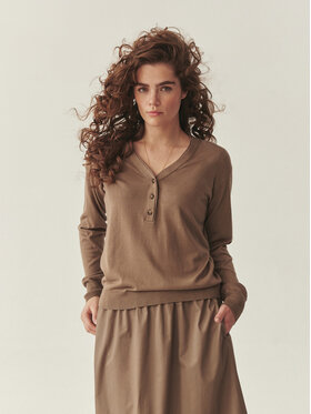 TATUUM TATUUM Sweter TELLA Beżowy Classic Fit