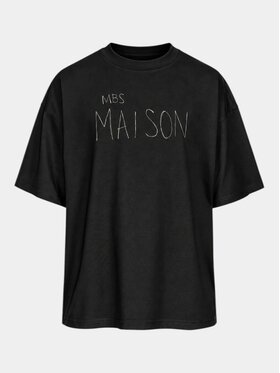 MADE BY SOCIETY MADE BY SOCIETY T-Shirt Heure Noire - T17688 Czarny Basic Fit