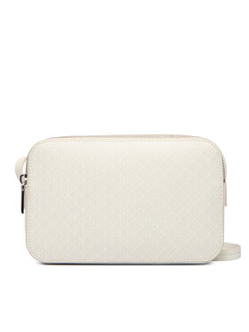 Calvin Klein Calvin Klein Torbica Emblem Aop Elongated Camera Bag LV04F3268G Écru
