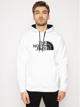 The North Face The North Face Majica dugih rukava Drew Peak Plv Hoodie NF00AHJY Bijela Regular Fit