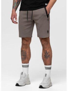 PITBULL PITBULL Szorty materiałowe DOGWOOD Brązowy jasny Regular Fit