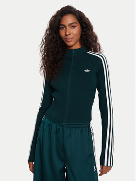 adidas adidas Jogginghose adicolor Satin JV7511 Grün Wide Leg