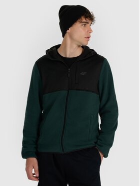 4F 4F Felpa di pile 4FWAW25TFLEM417-40S Verde Regular Fit