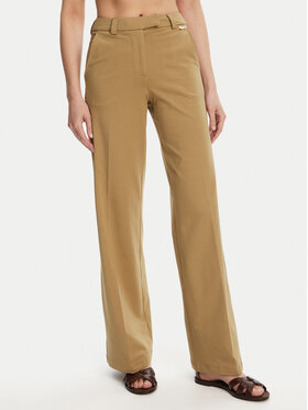 Silvian Heach Silvian Heach Hlače Liovica GPP25421PA Bež Wide Leg