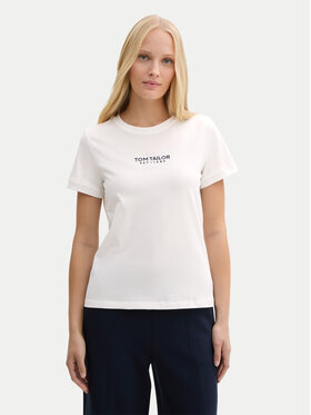 Tom Tailor Tom Tailor T-Shirt 1045543 Bílá Regular Fit