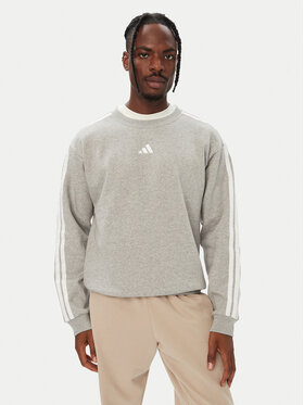 adidas adidas Суитшърт Essentials 3-Stripes Fleece KY4158 Сив Regular Fit