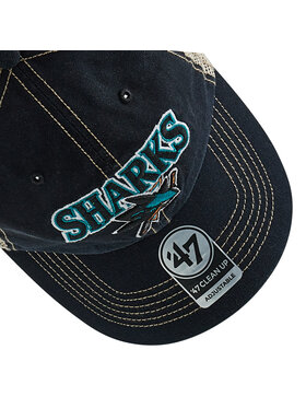 47 Brand Kapa S šiltom Nhl San Jose Sharks Trucker H-TSCLA22LAP-VB Črna