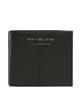 Tommy Hilfiger Tommy Hilfiger Голям мъжки портфейл Th Central Cc And Coin AM0AM10611 Черен