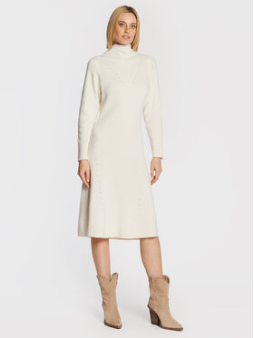 Notes Du Nord Notes Du Nord Vestito di maglia Erin 12823 Bianco Regular Fit