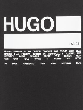 Hugo Tank Top Binalong 50437787 Crna Relaxed Fit