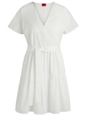 HUGO HUGO Sukienka codzienna 50540114 10271203 102 Biały Regular Fit
