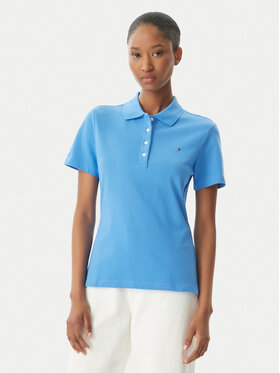 Tommy Hilfiger Tommy Hilfiger Pólóing 1985 WW0WW43225 Kék Slim Fit