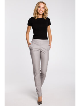 Made of Emotion Made of Emotion Pantaloni da donna M144 Grigio Casual Fit