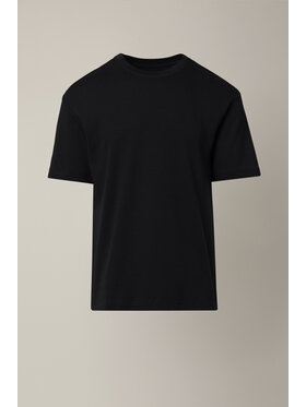 Lancerto Lancerto T-Shirt Anselmo Czarna TS073126000003 Czarny Regular Fit
