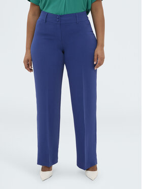 Fiorella Rubino Fiorella Rubino Pantaloni di tessuto P033T005263N024 Turchese Regular Fit