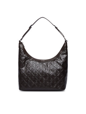 Calvin Klein Calvin Klein Handtasche Emblem Aop Debossed Medium Shbag LV04F3875G Braun