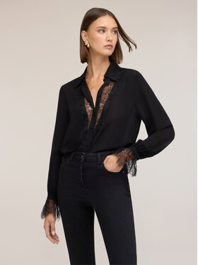 Motivi Motivi Camicia 5099Q001030N033 Nero Regular Fit