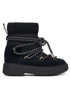 Tommy Hilfiger Tommy Hilfiger Stivali da neve Lace-Up Water Resist Snow Boot FW0FW09546 Nero