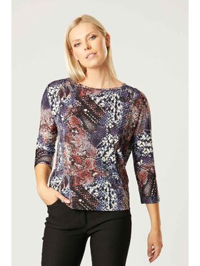 QUIOSQUE QUIOSQUE Bluzka 19-D-105 Fioletowy Regular Fit