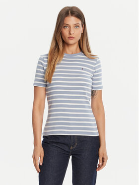 Tommy Hilfiger Tommy Hilfiger T-krekls New Cody WW0WW40587 Gaiši zils Slim Fit