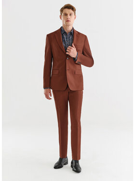 Pako Lorente Pako Lorente Spodnie garniturowe P22WF-6G-040 Brązowy Slim Fit