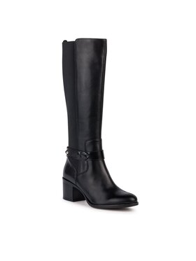 Geox Geox Čižmy D New Asheel D36FSC 043NH C9999 Čierna