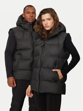 Rains Rains Γιλέκο 15140 Μαύρο Regular Fit