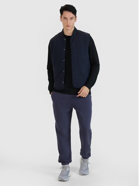 4F 4F Športová vesta 4FWSS25TVJAM210-20S Čierna Regular Fit