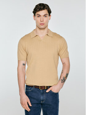 BIG STAR BIG STAR Sweter MATISONIS Beżowy Basic Fit