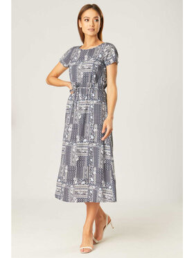 QUIOSQUE QUIOSQUE Sukienka QUIOSQUE 4JI017852 Granatowy Regular Fit