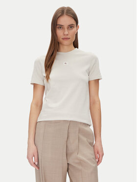 Calvin Klein Jeans Calvin Klein Jeans Тишърт J20J225243 Бежов Regular Fit