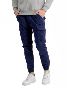 Alpha Industries Alpha Industries Bavlnené nohavice AI.188201-697 Tmavomodrá Slim Fit