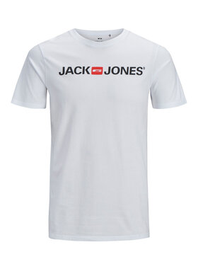 Jack & Jones Jack & Jones Póló Corp Logo 12137126 Fehér Slim Fit