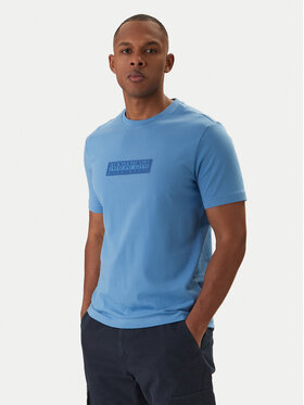 Napapijri Napapijri T-Shirt S-Box Logo NP0A4IFL Blau Regular Fit