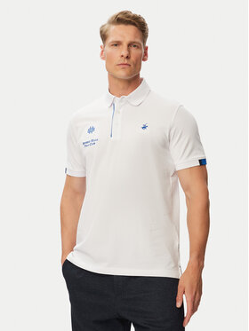 Beverly Hills Polo Club Beverly Hills Polo Club Polo särk P-SS26M-P2770 Valge Regular Fit