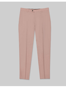 Borgio Borgio Spodnie garniturowe badia Różowy Slim Fit
