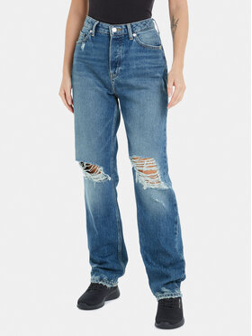 Tommy Hilfiger Tommy Hilfiger Jeans hlače Classic WW0WW40041 Modra Straight Fit