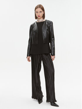 DKNY DKNY Bunda z imitace kůže DD3G4792 Černá Regular Fit