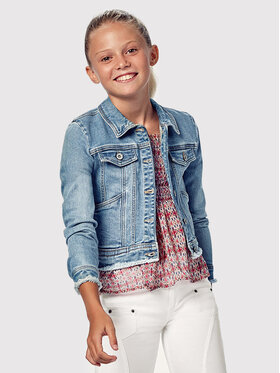 Mayoral Mayoral Kurtka jeansowa 6422 Niebieski Regular Fit