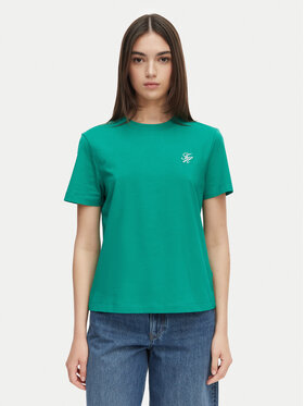 Tommy Hilfiger Tommy Hilfiger T-Shirt Logo Embroidery WW0WW48699 Grün Regular Fit